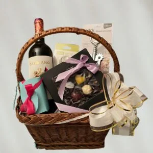 The Elegant Sip & Sweet Basket